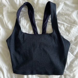 Alo yoga ribbed bra  tank Navy size small